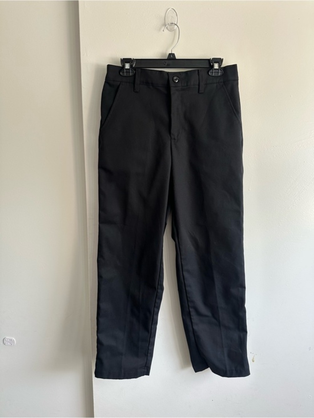 Classic Black Work Pants for Men - Tailored Straight Leg